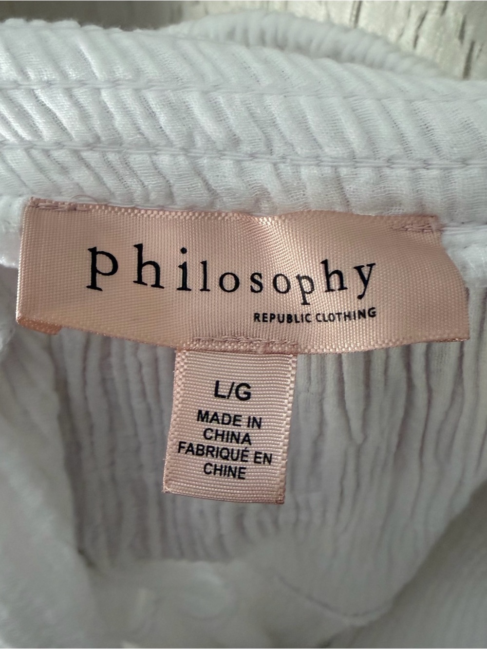 Philosophy White Tiered Maxi Skirt with Smocked Waist - Picture 2 of 4